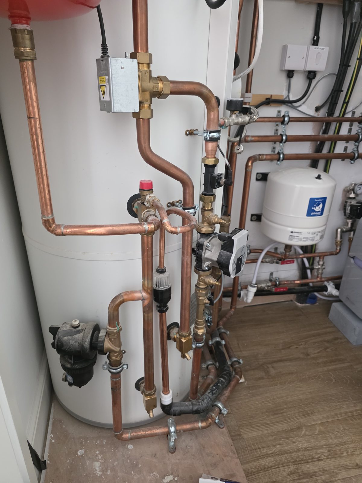 Domestic heat pump plant room serviced in Orpington